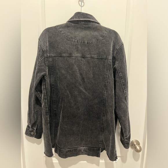 Black Corduroy Jacket Relaxed Fit Size Large - Picture 6 of 9